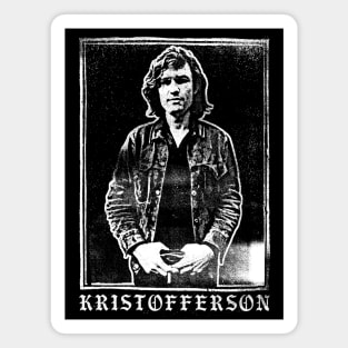 Kris Kristofferson \/\/ Original Retro Style Faded Design Magnet